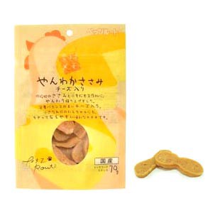 ペッツルート 素材メモ やんわかささみ チーズ入り ７０ｇ（犬用おやつ）