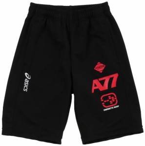 (アシックス)Asics Jr.トレーニングハーフパンツ XAJ81H 9090 ブラックxブラック 120