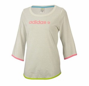 adidasアディダス SC 3/4スリーブTシャツ OTサイズ BT796 （Z54472）ランニングホワイト