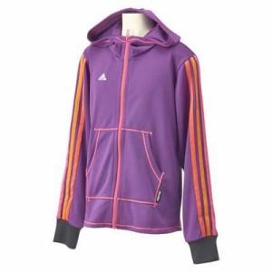 adidas(アディダス)DANCE UV デオドラントフードJKT 120cm DEA61-F92500 パープル