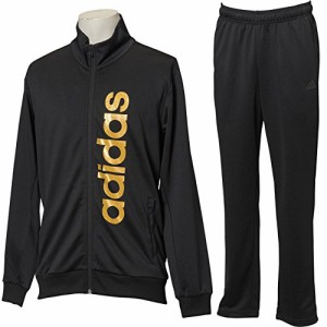 アディダス(adidas) M ESS BL WU ジャケット＆パンツ 上下セット（ブラックゴールドメット/ブラック） DJP87-BR5814-DJP86-BR5810 M