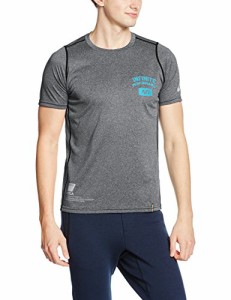 (アシックス)asics トレーニング半袖Tシャツ A77Tシャツ XA121N 90 ブラック杢 S