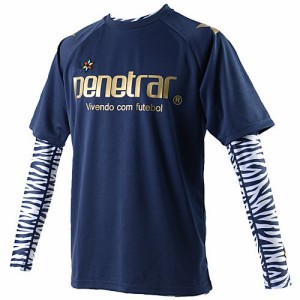 PENETRARペネトラール ゼブラインナー付プラシャツ Sサイズ 243-07809 NAVY（ネイビー)