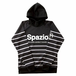 (スパッツィオ)SPAZIO FORMAZIONE プルパーカー(ジャージ素材)【全3色】TP-0395 (L， ブラック)