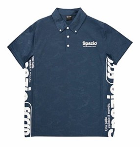 SPAZIO(スパッツィオ) カモフラージュエンボスポロシャツ Sサイズ TP-0506 (21)ネイビー