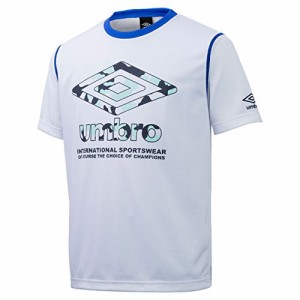 アンブロ(UMBRO) ジュニア グラフィックプリントドライ S/S シャツ UCS7761J WHT ホワイト 140