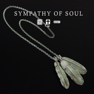 シンパシーオブソウル 3アローフェザーネックレス シルバー sympathy of soul 3 Arrow Feather Necklce ネックレス アクセサリー (ネック