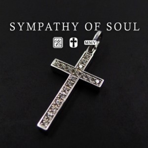 シンパシーオブソウル シルバークロスネックレス メンズ レディース ユニセックス sympathy of soul ペンダント アクセサリー クロスチャ