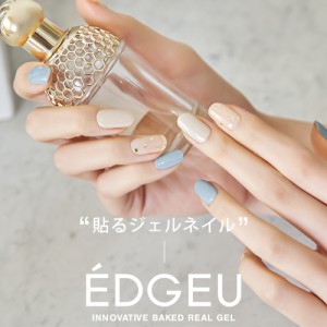 韓国ブランドEDGEU エッジユー 自分でできるネイルシール ジェルネイル キット カラージェル セルフネイル ハンドネイル ブルー