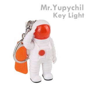 Mr.Yupychil Key Light（ミスター ユピーチル　キーライト）イエロー キーホルダー 宇宙 宇宙飛行士 光る