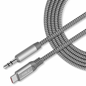 USB Type C to 3.5mm ステレオミニプラグ AUX オーディオ 変換 ケーブル 2M 車載用 カーステレオ ヘッドホン スピーカー などに適合する 