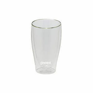 PYREX パイレックス グラス タンブラー 410ml ダブルウォール 耐熱ガラス 真空 断熱 保冷 CP-8544