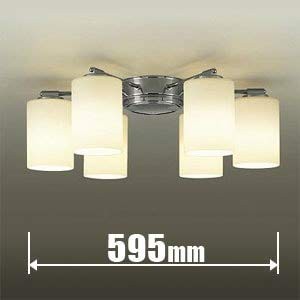 大光電機 DAIKO LEDシャンデリア ランプ付 〜8畳 簡易取付式 電球色 シルバー DCH-38221Y