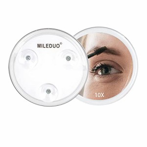 MILEDUO 拡大鏡 10X 拡大鏡 吸引カップ 簡単取り付け 拡大化粧鏡に使用 旅行用拡大鏡 シャワーミラーに貼り付け 眉毛抜き用 10cm （1つ）