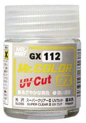 GSIクレオス Mr.カラーGX スーパークリアー3 UVカット光沢 18ml ホビー用塗料 GX112