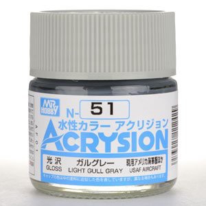 GSIクレオス アクリジョン ガルグレー 10ml 模型用塗料 N51