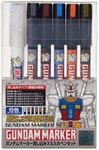 塗料 ガンダムマーカー 【 ガンダムマーカー流し込みスミ入れペンセット/素組み専用 】 CMGMS122//スミ入れでガンプラを簡単リアルに！ガ