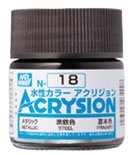 GSIクレオス アクリジョン 黒鉄色 10ml 模型用塗料 N18