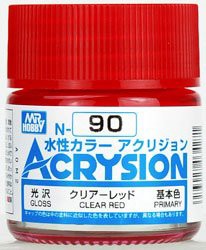 GSIクレオス アクリジョン クリアーレッド 10ml 模型用塗料 N90