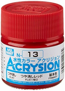 GSIクレオス アクリジョン つや消しレッド 10ml 模型用塗料 N13