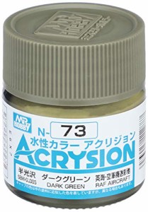 GSIクレオス アクリジョン ダークグリーン 10ml 模型用塗料 N73