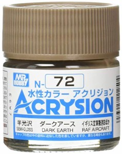 GSIクレオス アクリジョン ダークアース 10ml 模型用塗料 N72