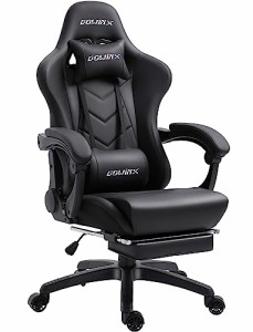 Dowinx ゲーミングチェア オットマン付き オフィスチェア ゲーム用チェア デスクチェア 人間工学 リクライニングチェア テレワーク 椅子 