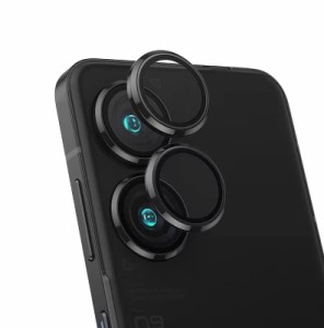 ASUS Zenfone 9 カメラフィルム レンズリング 9H強化ガラス+アルミリング カメラ保護フィルム キズ防止 極薄 防滴 防気泡 防塵 飛散防止 