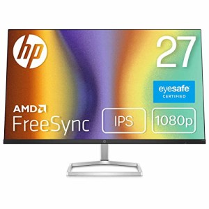 HP モニター 27インチ ディスプレイ フルHD 非光沢IPSパネル 超薄型 省スペース スリムベゼル HP M27fe 本体ブラック×スタンドシルバー(