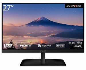 JAPANNEXT JN-V27UHD-IPS-D 27インチ 液晶モニター ディスプレイ 4K 3840x2160 IPS DP HDMI