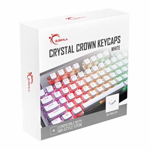 G.SKILL クリスタルクラウンキーキャップ - メカニカルキーボード用透明レイヤー付きキーキャップセット フル104キー スタンダード ANSI 