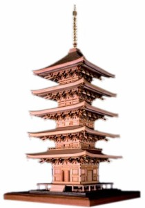 ウッディジョー 1/75 瑠璃光寺 五重塔 木製模型 組立キット