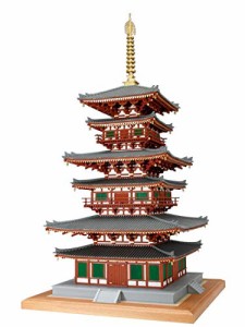 ウッディジョー 1/75 薬師寺 西塔 木製模型 組み立てキット