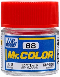 GSIクレオス Mr.カラー モンザレッド 光沢 10ml 模型用塗料 C68