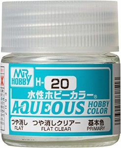 GSIクレオス 新水性ホビーカラー つや消しクリアー つや消し 10ml 模型用塗料 H20