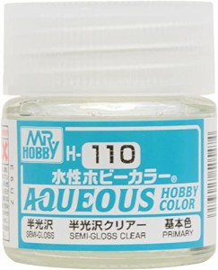 GSIクレオス 新水性ホビーカラー 半光沢クリアー 10ml 模型用塗料 H110