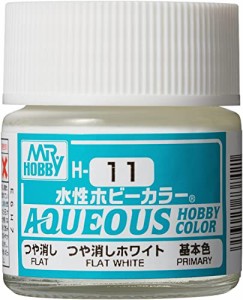 GSIクレオス 新水性ホビーカラー つや消しホワイト つや消し 10ml 模型用塗料 H11