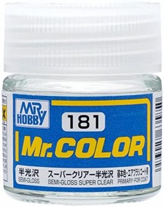 GSIクレオス Mr.カラー スーパークリアー 半光沢 10ml 模型用塗料 C181