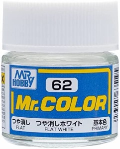 GSIクレオス Mr.カラー つや消しホワイト つや消し 10ml 模型用塗料 C62