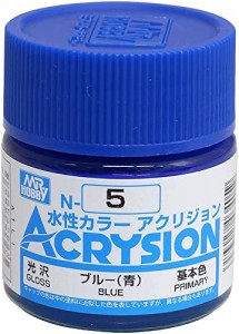 GSIクレオス アクリジョンカラー ブルー (青) 光沢 10ml 模型用塗料 N5