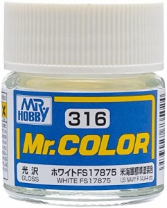 GSIクレオス Mr.カラー 飛行機模型用カラー ホワイトFS17875 光沢 10ml 模型用塗料 C316