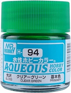 GSIクレオス 新水性ホビーカラー クリアーグリーン 光沢 10ml 模型用塗料 H94