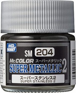 GSIクレオス Mr.カラー スーパーメタリック2 スーパーステンレス2 10ml 模型用塗料 SM204