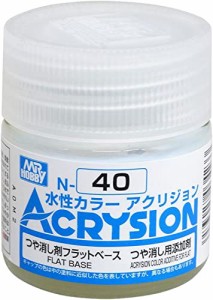 GSIクレオス アクリジョンカラー つや消し剤フラットベース つや消し用添加剤 10ml 模型用塗料 N40