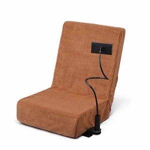 アイリスオーヤマ 座椅子 スマホスタンド付き タブレット 雑誌 アーム スタンド SSFC-1 ブラウン