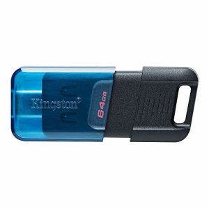 キングストンテクノロジー Kingston USBメモリ Type-C 64GB USB3.2gen1/3.0 最大転送速度 200MB/s DataTraveler 80M DT80M/64GB 5年