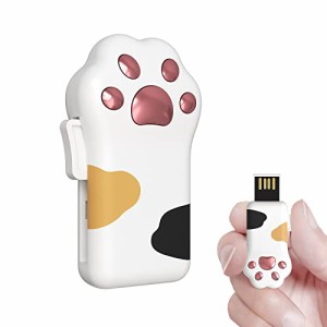 USBメモリ32GB 猫の足可いカラフル 小さな 防水防塵 USBフラッシュメモリ2.0メモリスティックストラップ穴のデザインで小型かわいい動物