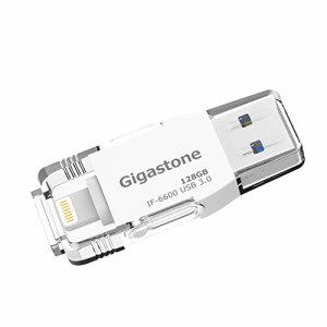 [MFi認証] Gigastone 128GB iFlash Drive ライトニング USB3.1 Gen1 メモリ フラッシュ ドライブ OTG 高速データ転送 バックアップ USB T