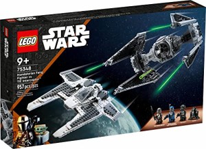 LEGO スターウォーズ マンダロリアンファングファイター vs. TIE Interceptor 75348 組み立ておもちゃセット スターウォーズギフト 9歳以