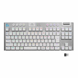 Logicool G ロジクール G ゲーミングキーボード テンキーレス ワイヤレス G913 TKL ホワイト 薄型 GLスイッチ タクタイル 日本語配列 LIG